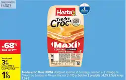 Carrefour Drive Herta - tendre croc' maxi offre