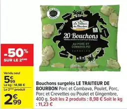 Carrefour Drive Le traiteur de bourbon - bouchons surgelés offre