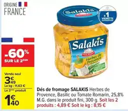 Carrefour Drive Salakis - dés de fromage offre