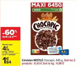 Carrefour Drive Nestlé - céréales chocapic offre