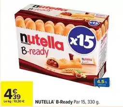 Carrefour Drive Nutella - b-ready offre