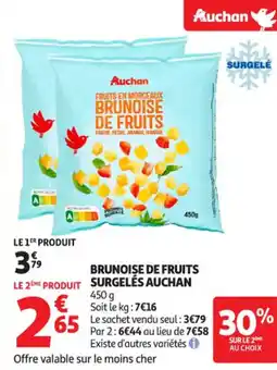 Auchan Supermarché Brunoise de fruits offre