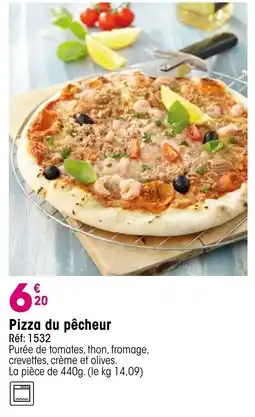 Croque Gel Pizza du pêcheur offre