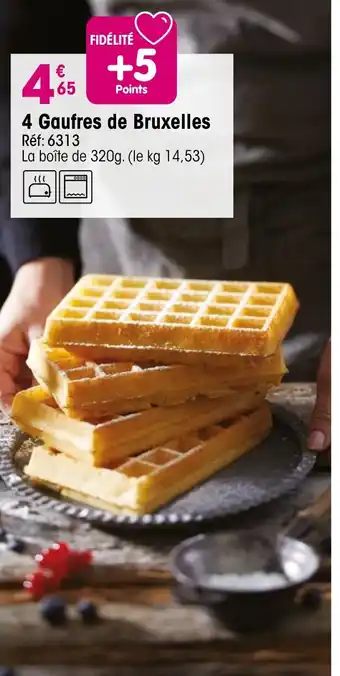 Croque Gel 4 Gaufres de Bruxelles offre