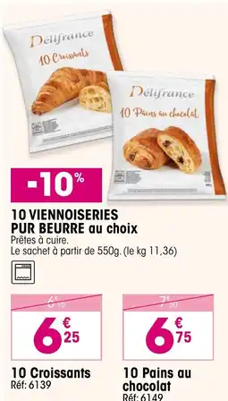 Croque Gel 10 viennoiseries pur beurre offre