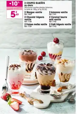 Croque Gel 2 coupes glacées offre