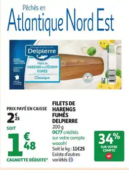 Auchan Supermarché Filets de harengs delpierre offre
