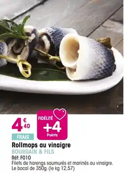 Croque Gel Rollmops au vinaigre bourgain & fils offre