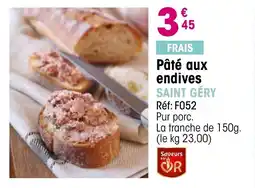 Croque Gel Pâté aux endives offre