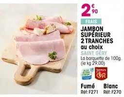Croque Gel SAINT GÉRY Jambon supérieur 2 tranches offre