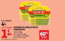Auchan Supermarché Sardines à l'huile d'olive parmentier offre