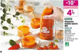 Croque Gel Gaspacho tomate basilic BIO offre
