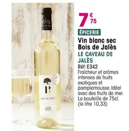 Croque Gel LE CAVEAU DE JALÈS Vin blanc sec Bois de Jalès offre