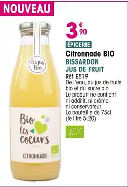 Croque Gel BISSARDON JUS DE FRUIT Citronnade bio offre