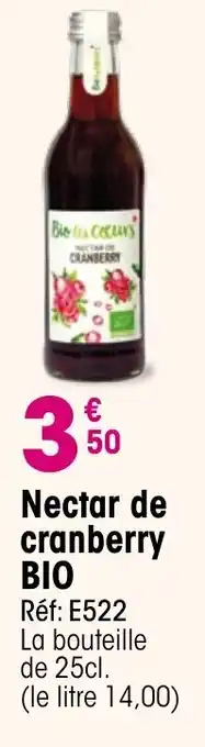Croque Gel Nectar de cranberry BIO offre