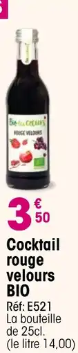 Croque Gel Cocktail rouge velours BIO offre