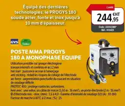 DomPro GYS Poste mma progys 180 a monophase equipe offre