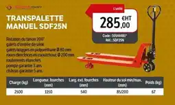 DomPro Transpalette manuel sdf25n offre