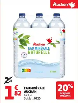 Auchan Supermarché Eau minérale auchan offre