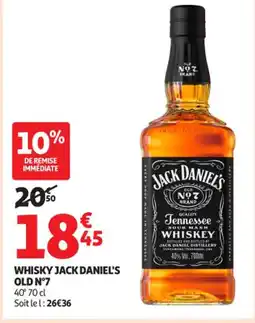Auchan Supermarché Whisky jack daniel's old n°7 offre