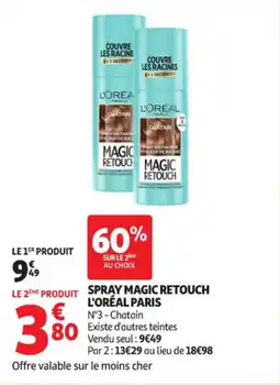 Auchan Supermarché Spray magic retouch l'oréal paris offre
