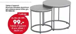 Möbel Martin Tables d'appoint 49x44/ 38x39 cm offre