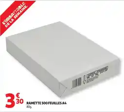 Auchan Supermarché Ramette 500 feuilles A4 offre