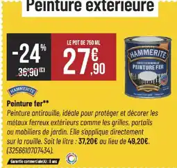 Bricorama HAMMERITE Peinture fer offre