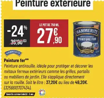 Bricorama HAMMERITE Peinture fer offre