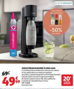 Auchan Supermarché Sodastream machine à soda gaia offre
