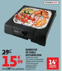 Auchan Supermarché Barbecue de table kitchencook offre