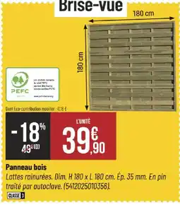 Bricorama Panneau bois offre