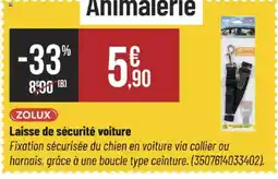 Bricorama ZOLUX Laisse de sécurité voiture offre