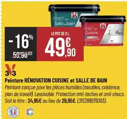Bricorama Peinture rénovation cuisine et salle de bain offre