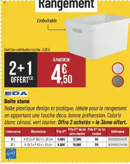 Bricorama EDA Boîte stone offre