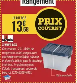 Bricorama SUNDIS 3 wave box offre