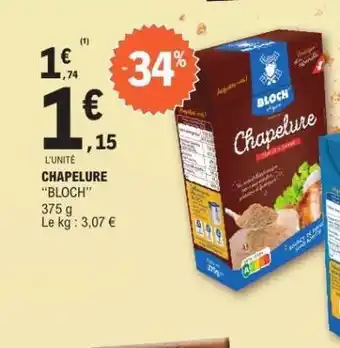 E.Leclerc CHAPELURE BLOCH offre