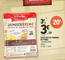 E.Leclerc Galettes de Pommes de Terre 'Schneider' offre
