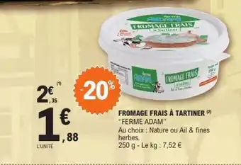 E.Leclerc FROMAGE FRAIS À TARTINER offre