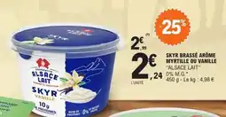 E.Leclerc SKYR BRASSÉ ARÔME MYRTILLE OU VANILLE offre