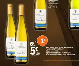 E.Leclerc AOP* Pinot Gris Cuvée Particulière 'Maison Pettermann' offre