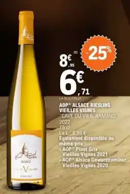 E.Leclerc AOP* ALSACE RIESLING VIEILLES VIGNES offre