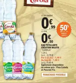 E.Leclerc Eau Pétillante Création Mojito Carola offre