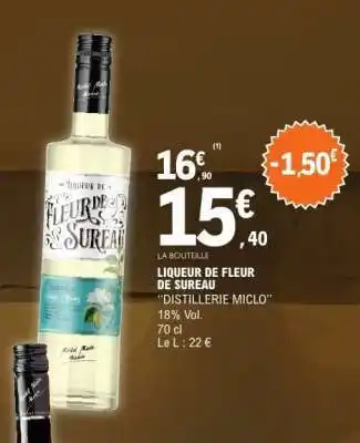 E.Leclerc LIQUEUR DE FLEUR DE SUREAU offre