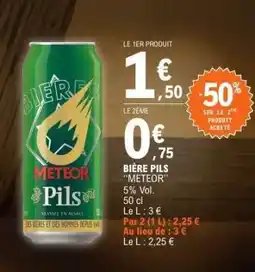 E.Leclerc BIÈRE PILS METEOR offre