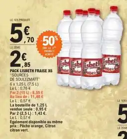 E.Leclerc PACK LISBETH FRAISE X6 offre