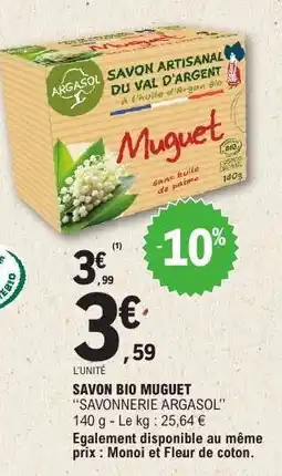 E.Leclerc SAVON BIO MUGUET offre