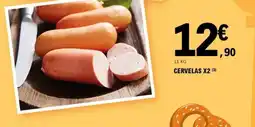 E.Leclerc Cervelas x2 offre