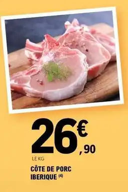 E.Leclerc CÔTE DE PORC IBERIQUE offre