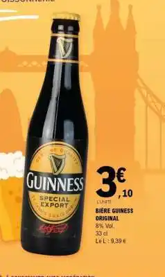 E.Leclerc BIÈRE GUINNESS ORIGINAL offre
